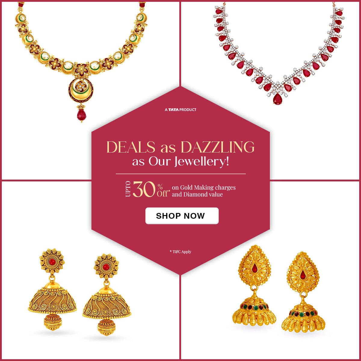Buy Latest Gold and Diamond Jewellery by Tanishq UAE