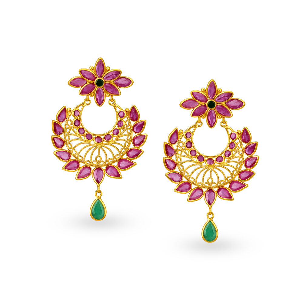 Ruby hot sale drop earrings
