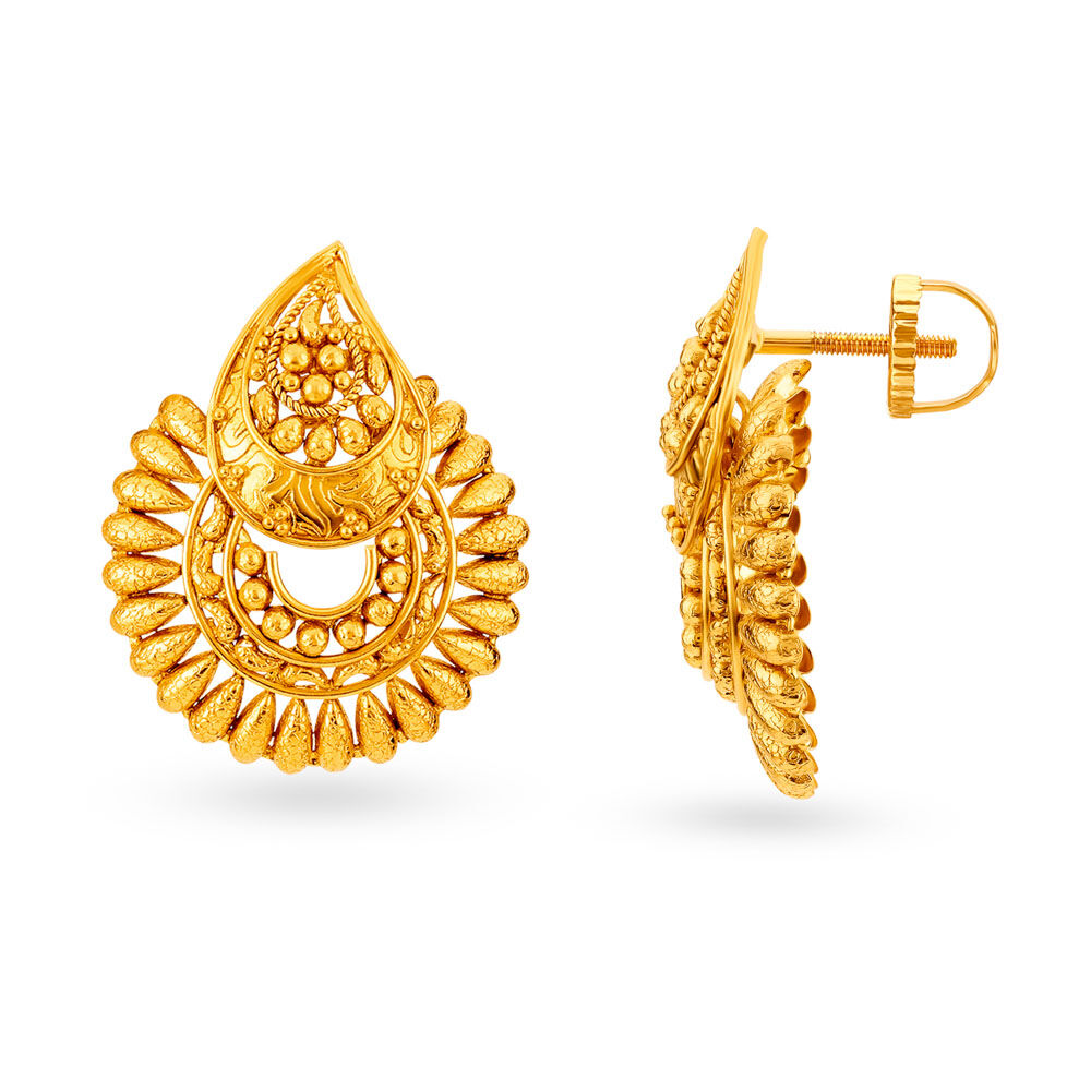 Gold bali sales earrings designs tanishq