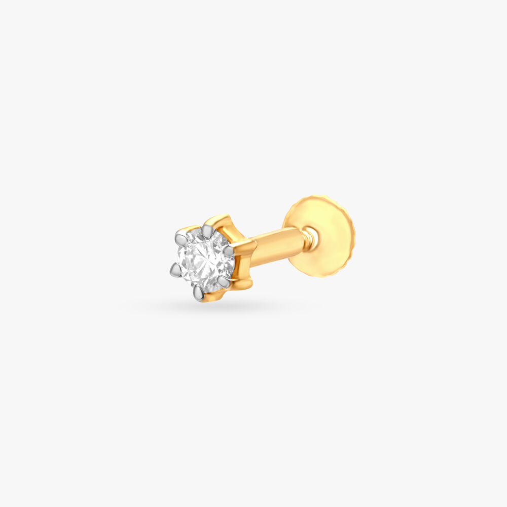 Single diamond shop nose pin price