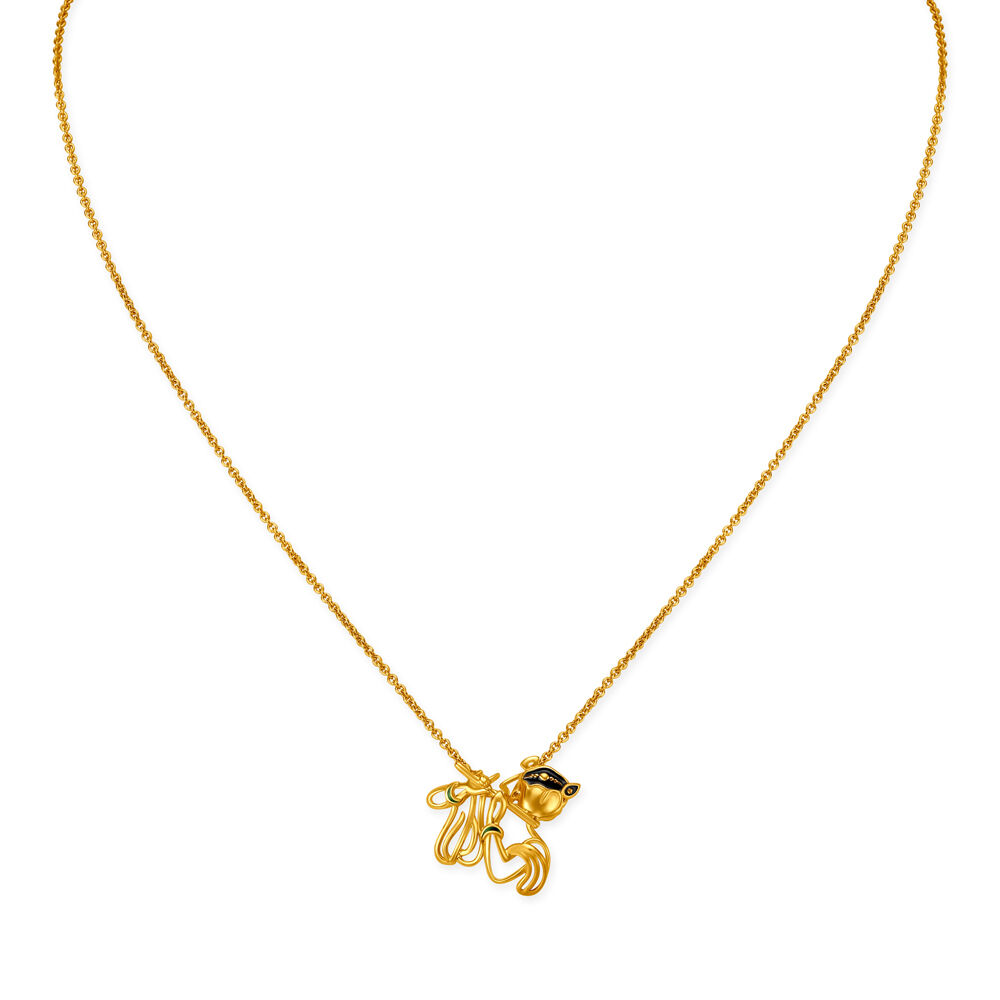 Buy Lord Krishna Gold Pendant with Chain at Best Price Tanishq UAE