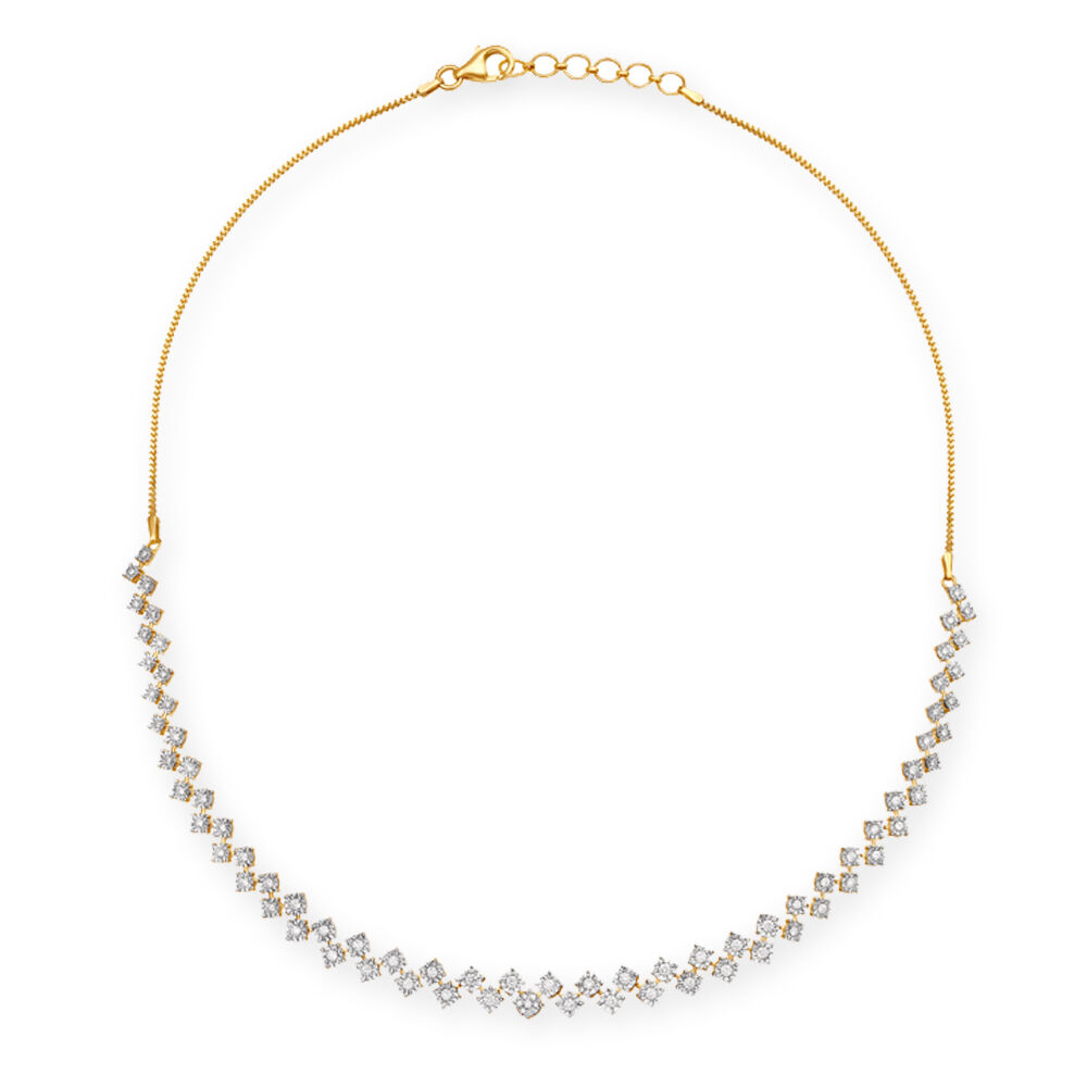 Buy Designer Contemporary Diamond Necklace Set at Best Price