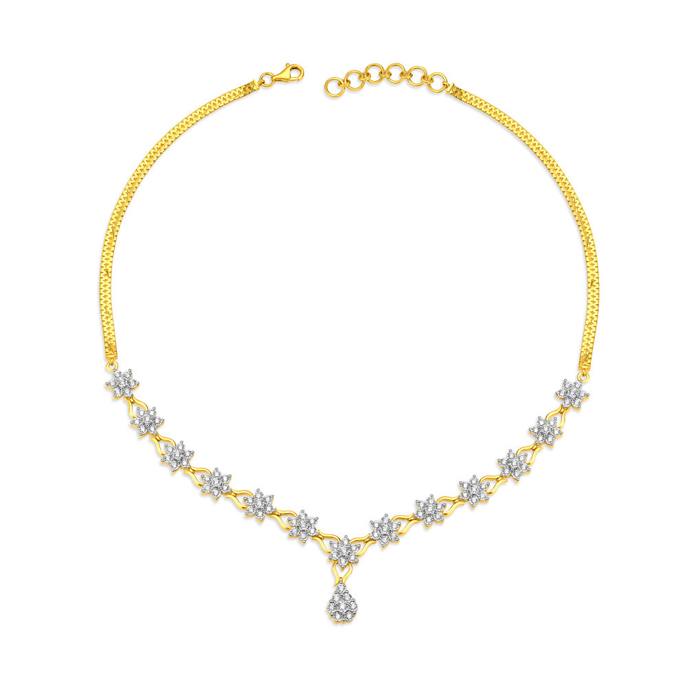Price of on sale diamond necklace tanishq