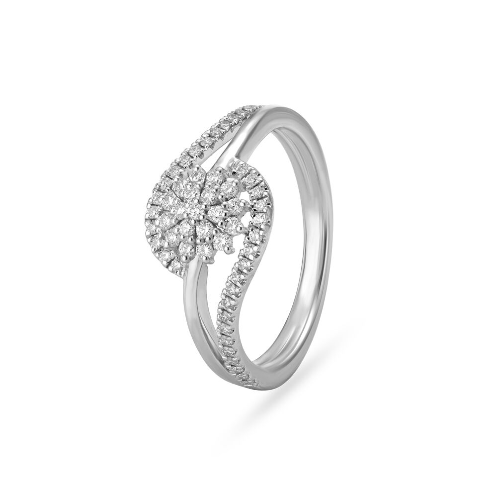 Sophisticated Textured Platinum Ring for Men