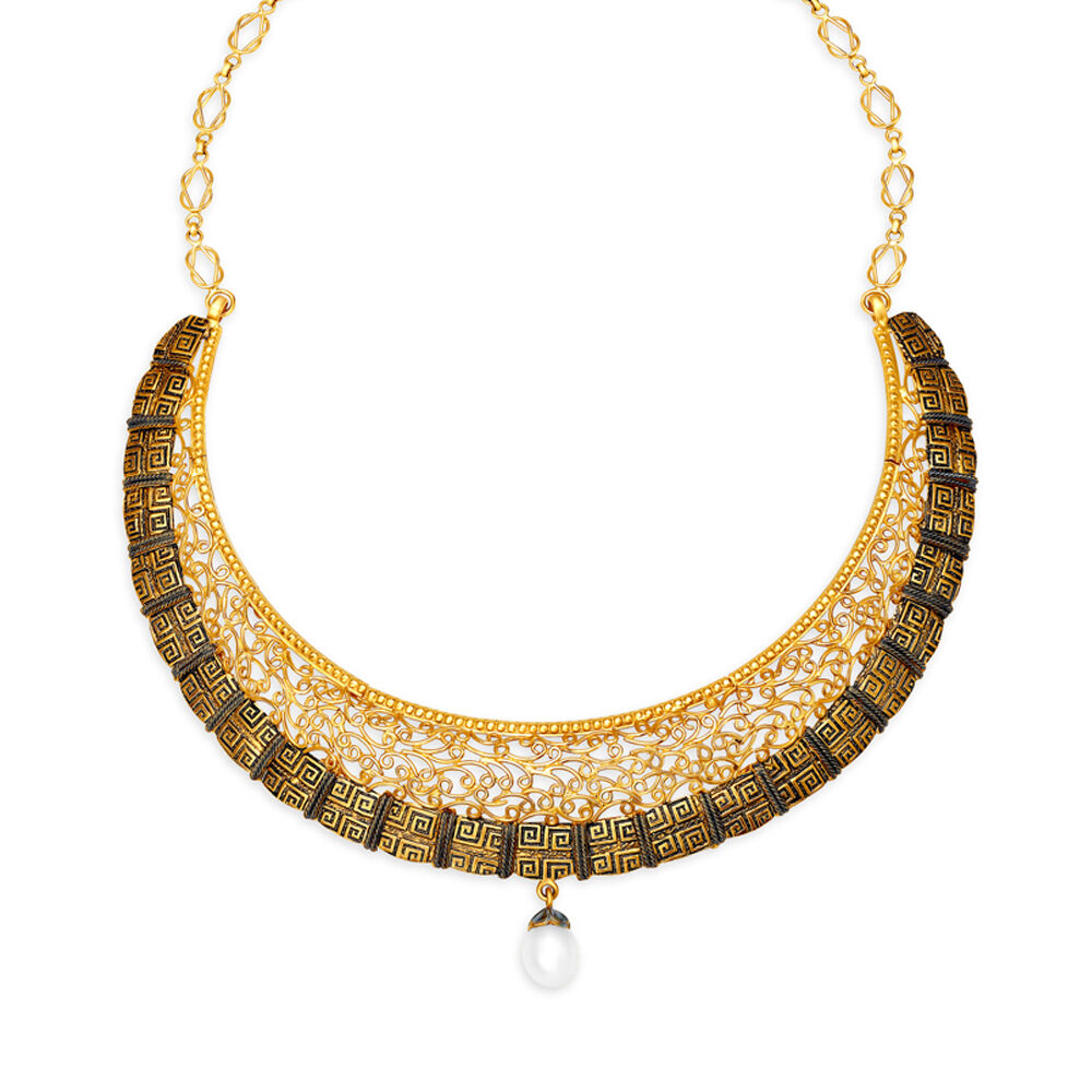 Gold necklace store sale