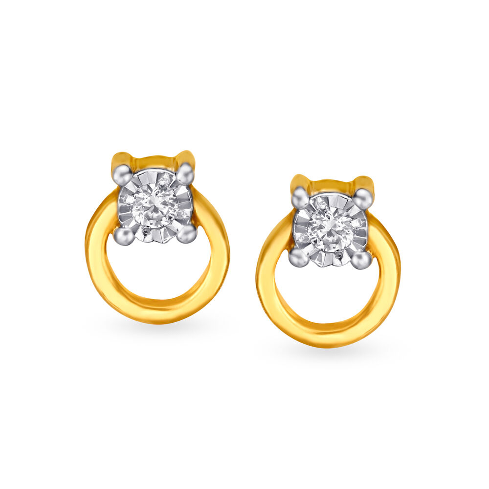 Single diamond earrings sale price