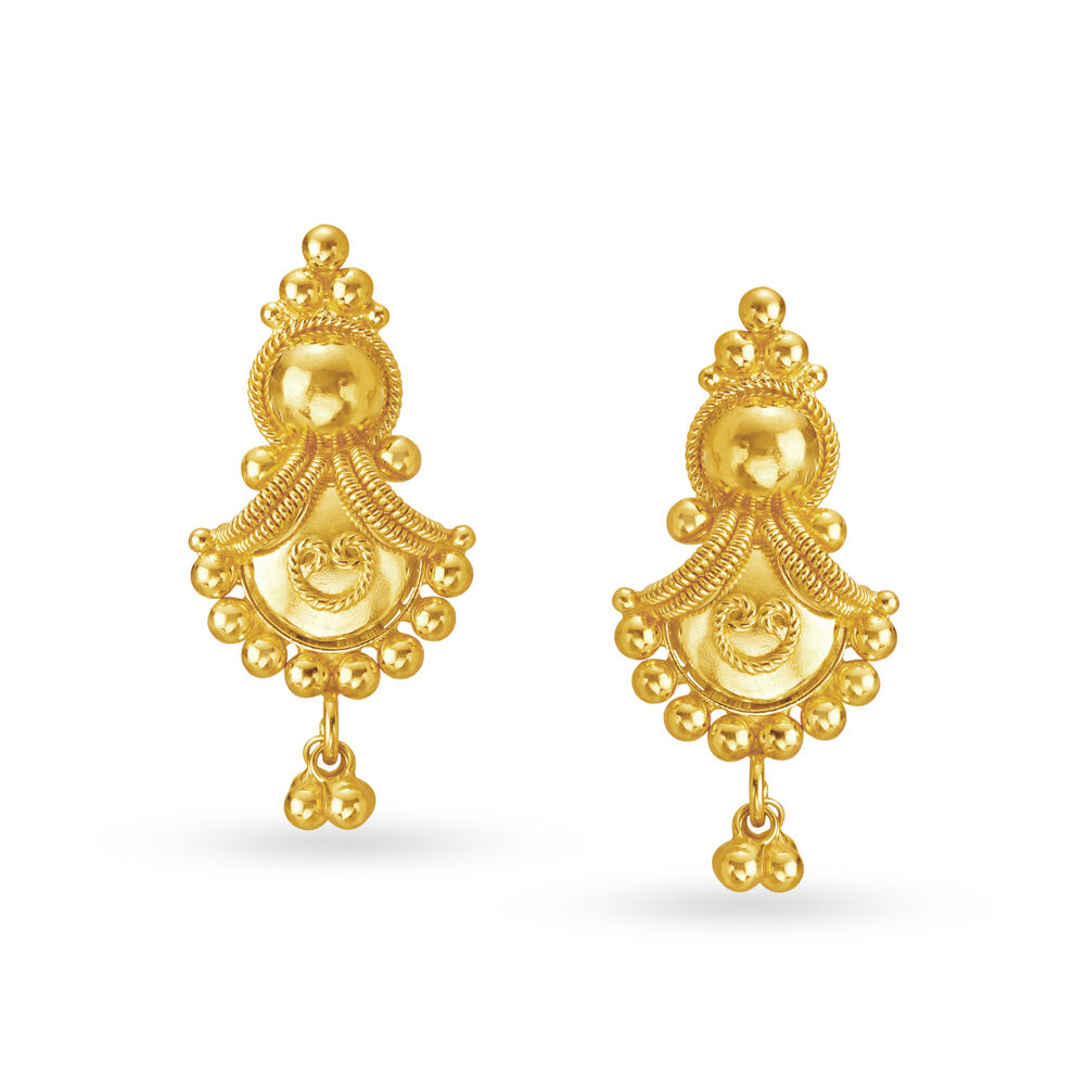 Gold earrings fancy hotsell
