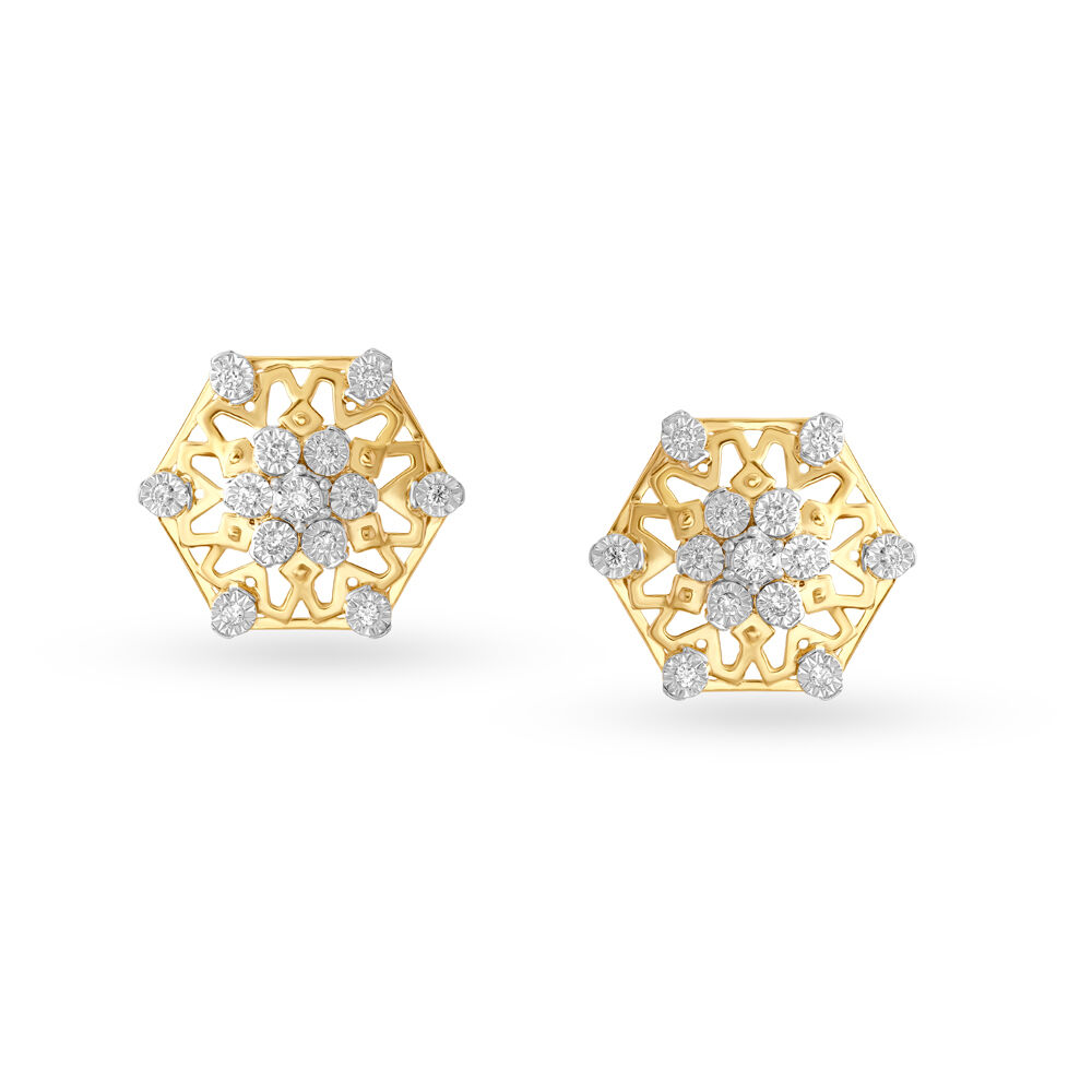 Gold earrings cheap studs for women