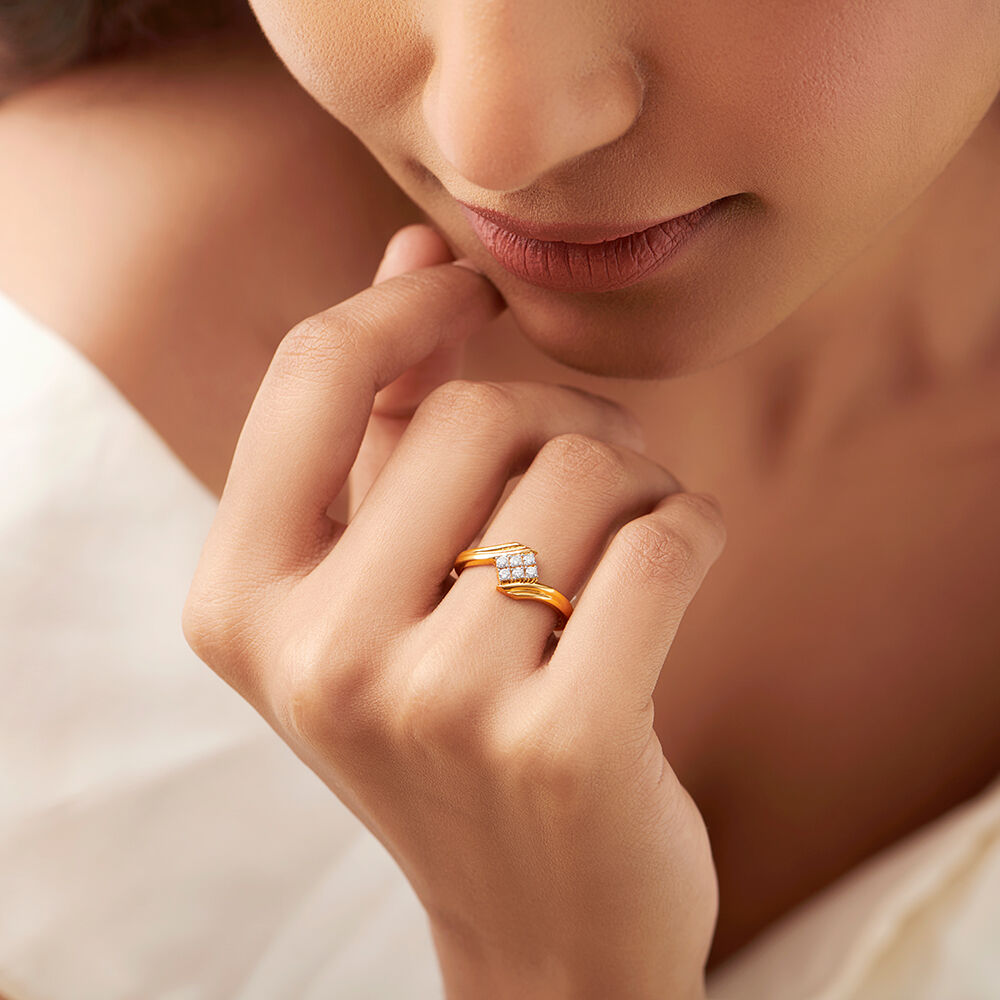 Gold hand sale ring
