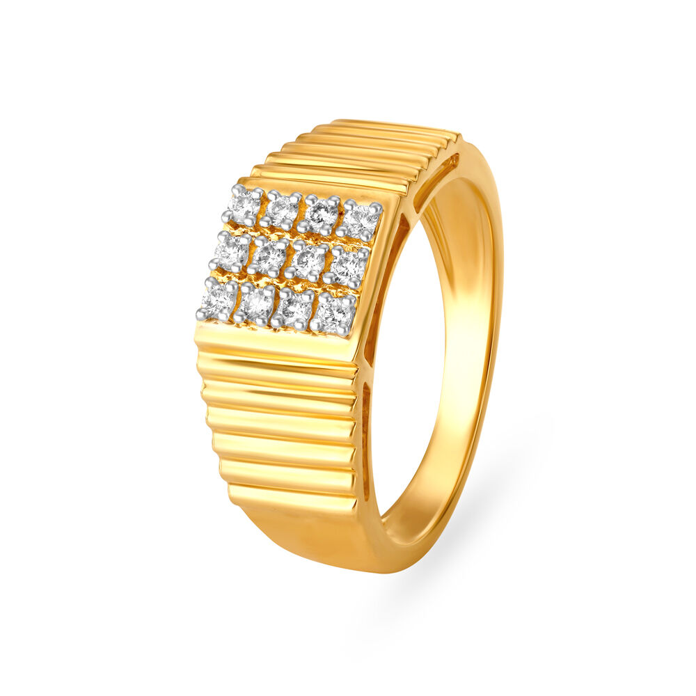 1 Gram Gold Plated Yellow Stone With Diamond Antique Design Ring - Style  A854 – Soni Fashion®