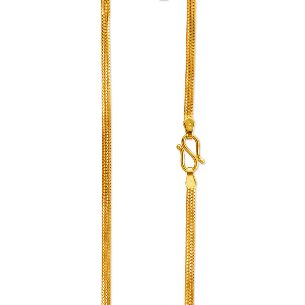 Classy Modern Gold Box Chain