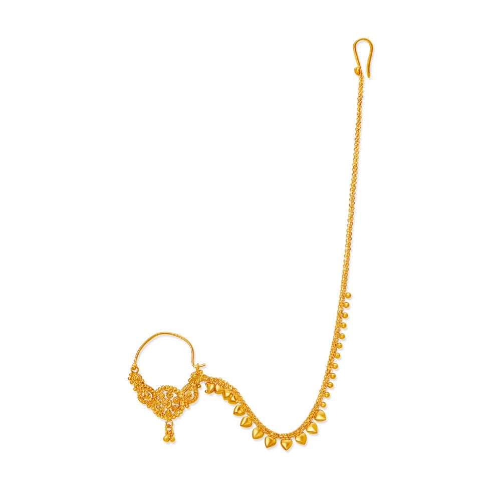 Tanishq gold nath top designs with price
