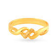 Buy Beautiful 22 Karat Gold Intertwined Finger Ring at Best Price ...