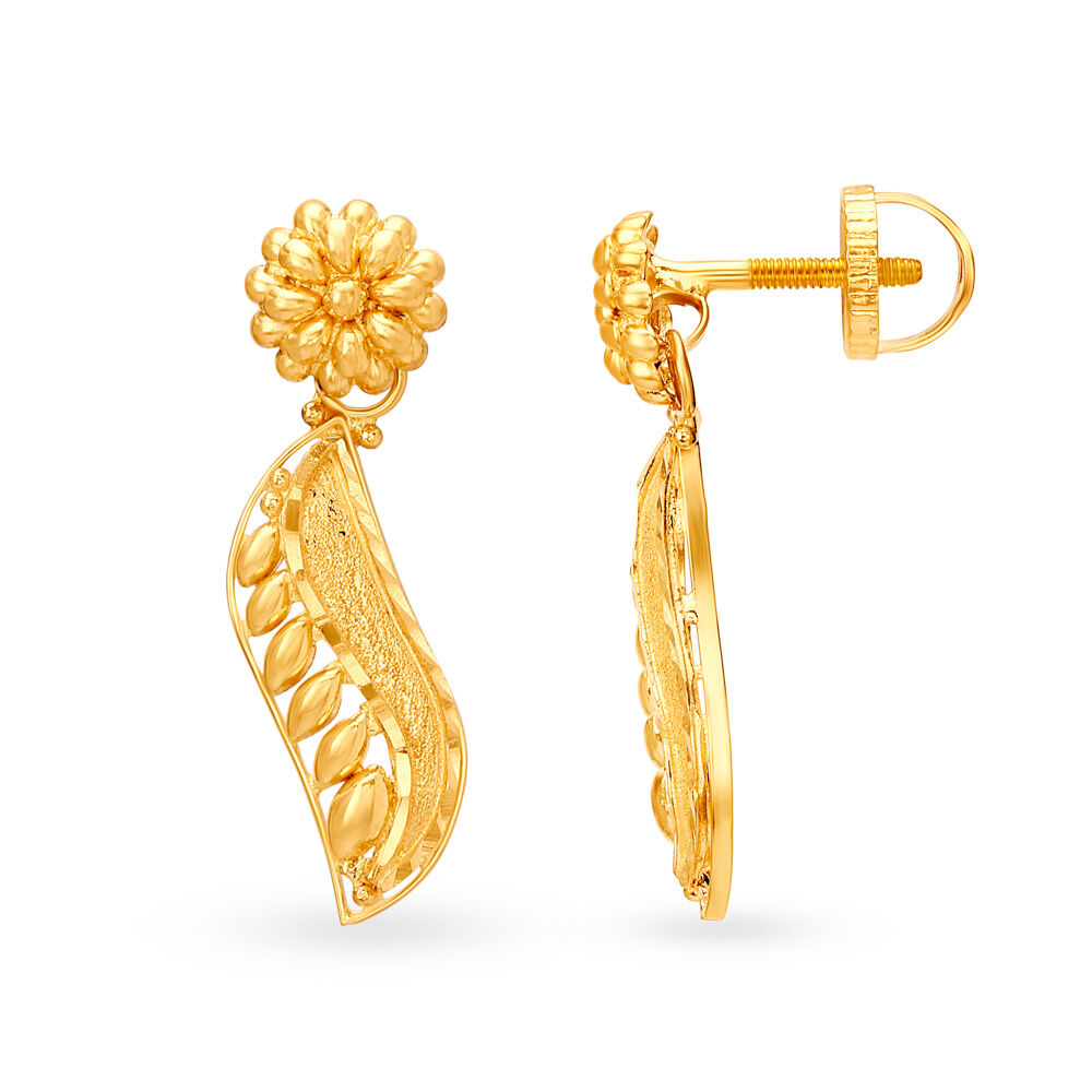 Tanishq gold earrings discount with price