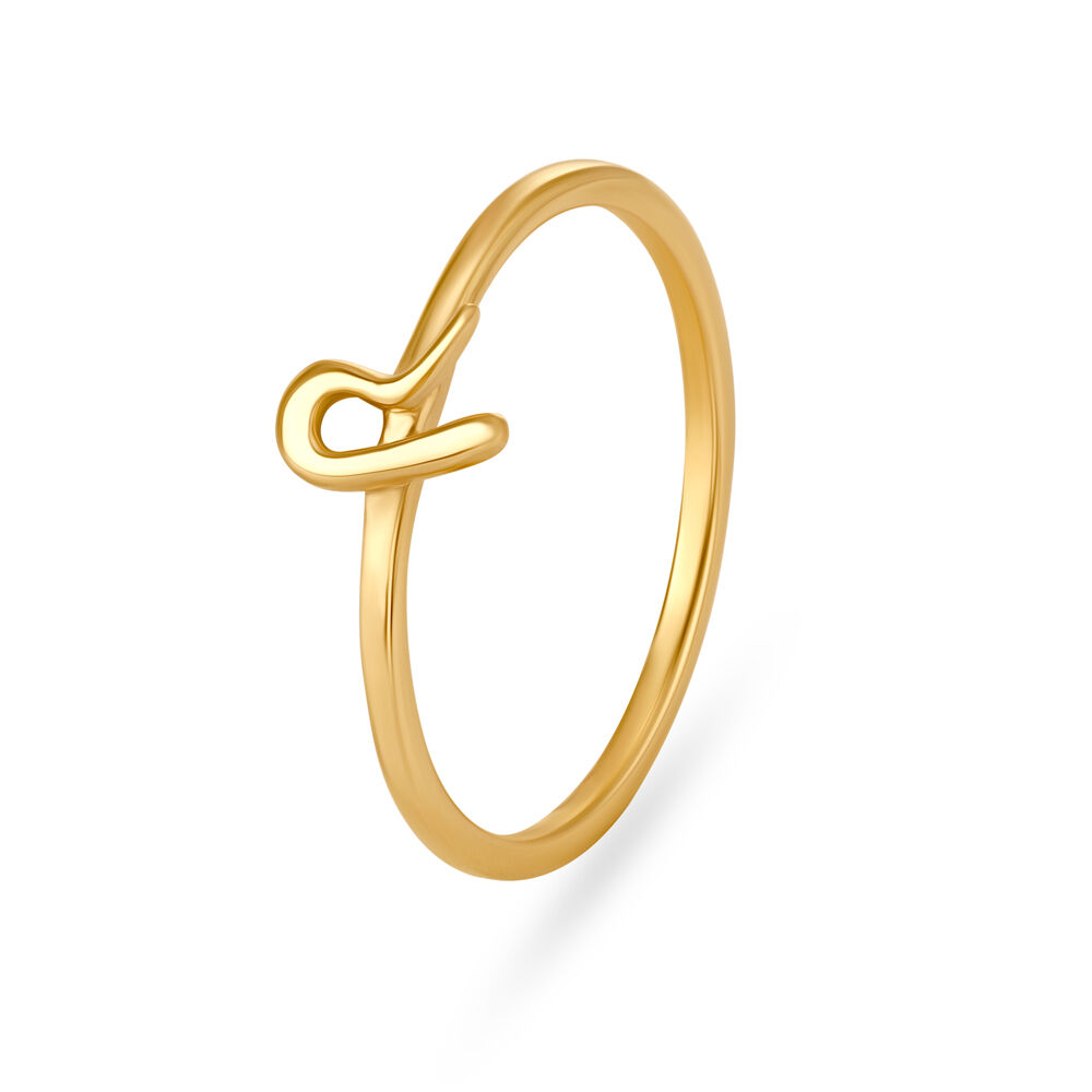 Gold cheap initial ring