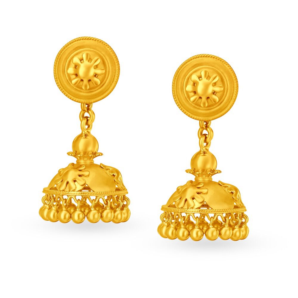 Jhumki earrings new arrivals gold
