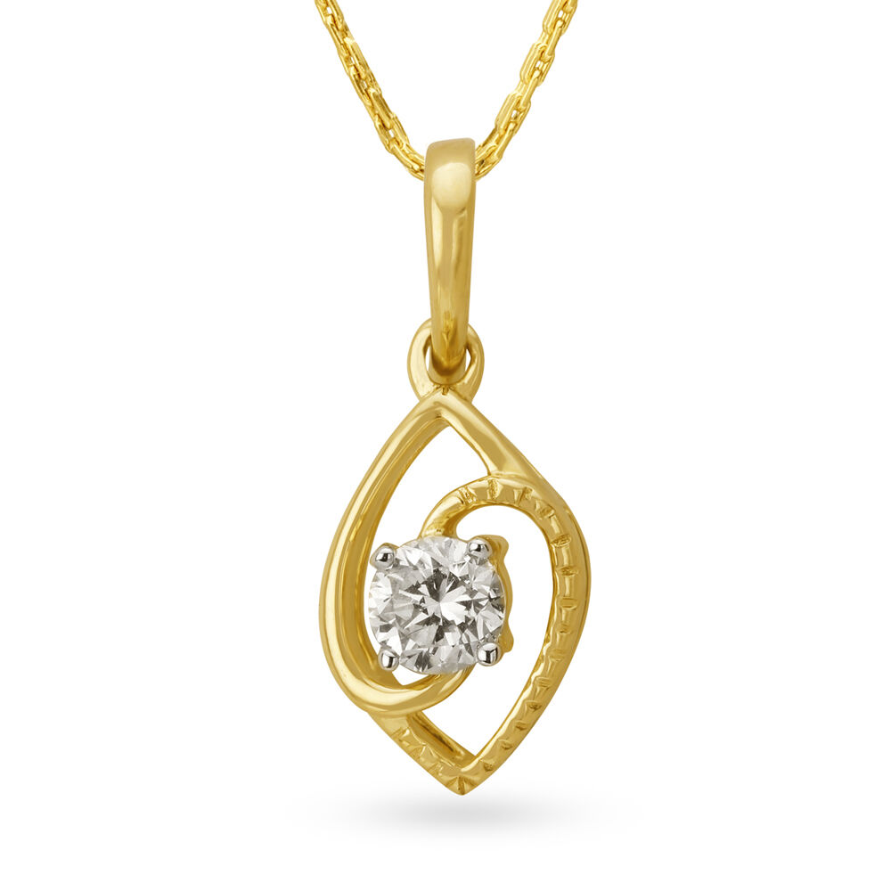 Single stone shop diamond pendant