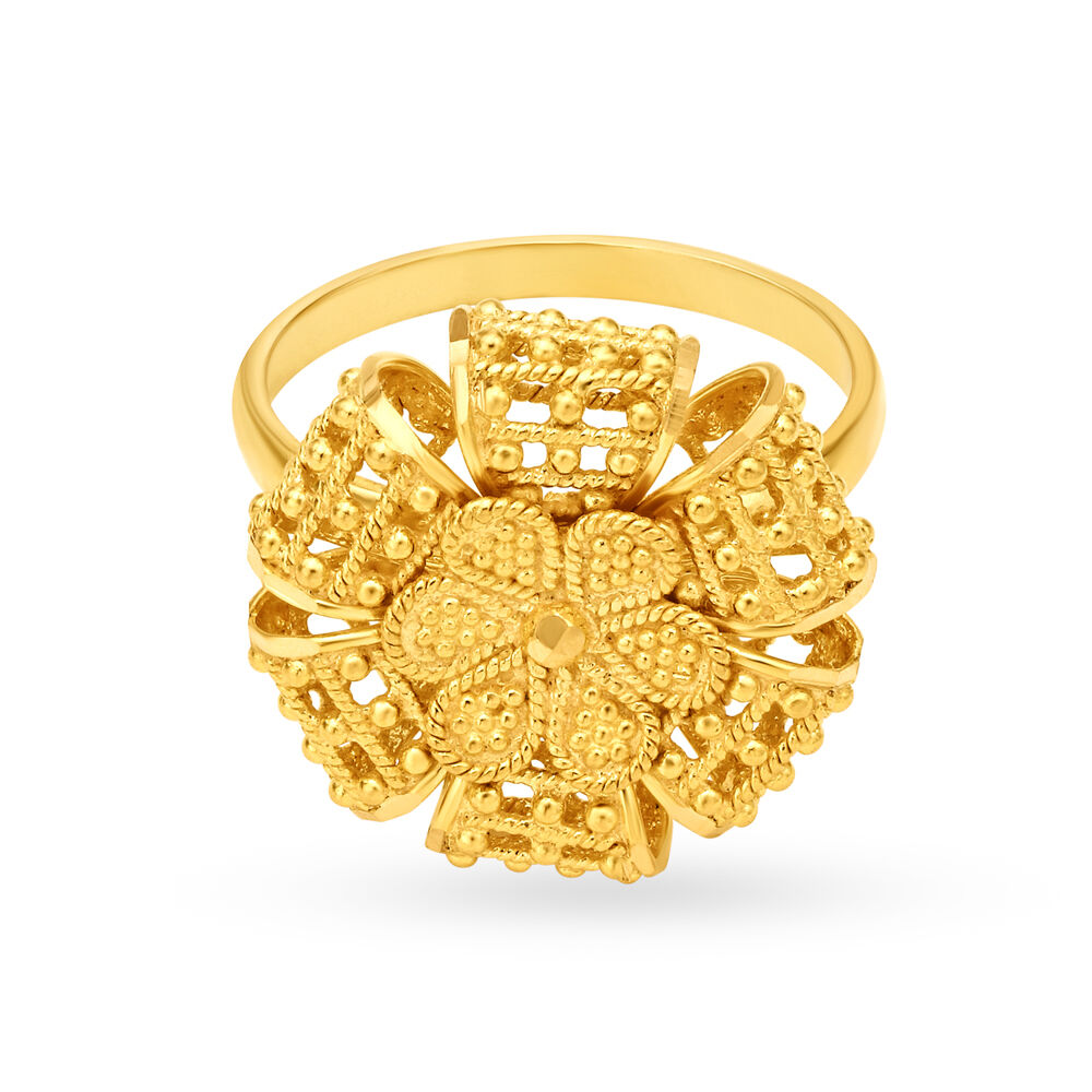 Gold statement ring cheap