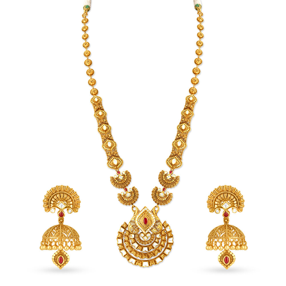 Gold necklace store set tanishq