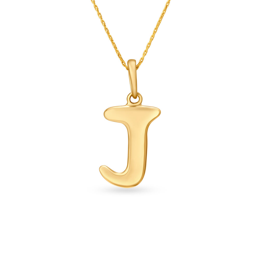 J shop pendant gold