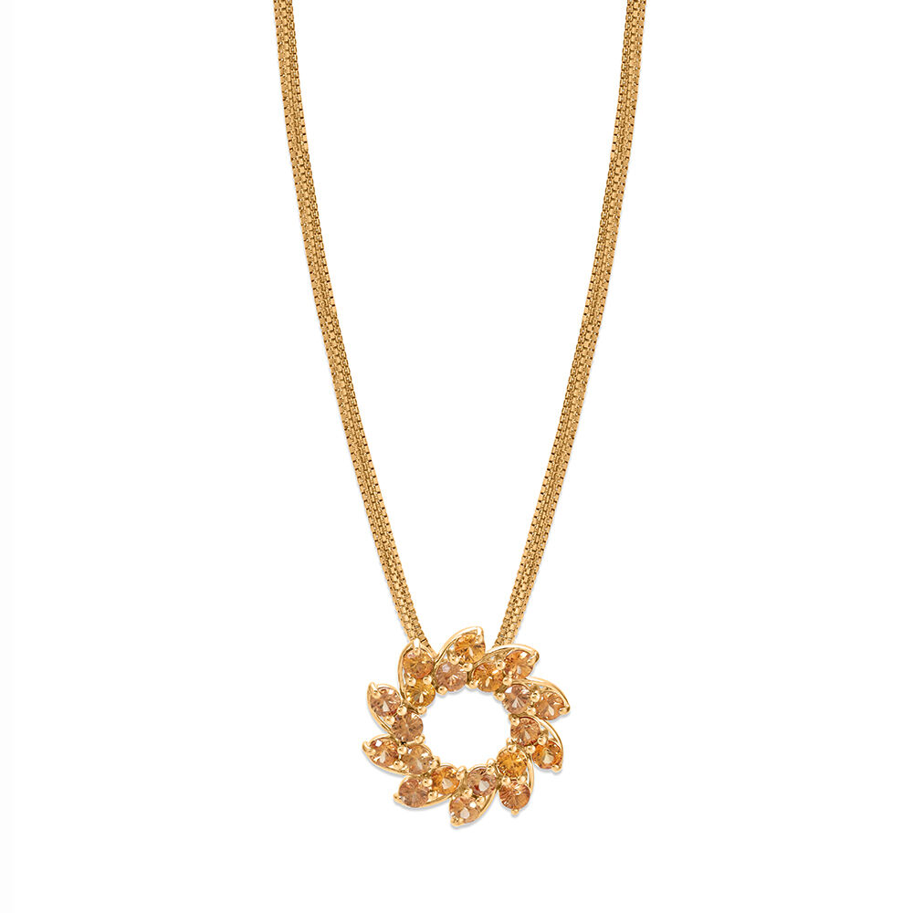 Gold clearance sapphire necklace