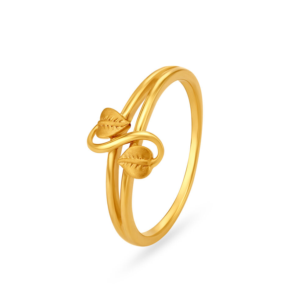 Modern simple shop gold ring design