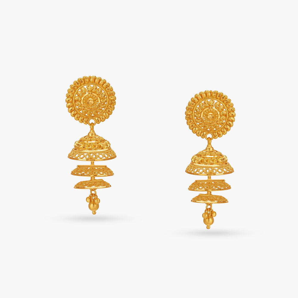 Tanishq gold jhumka hotsell designs with price