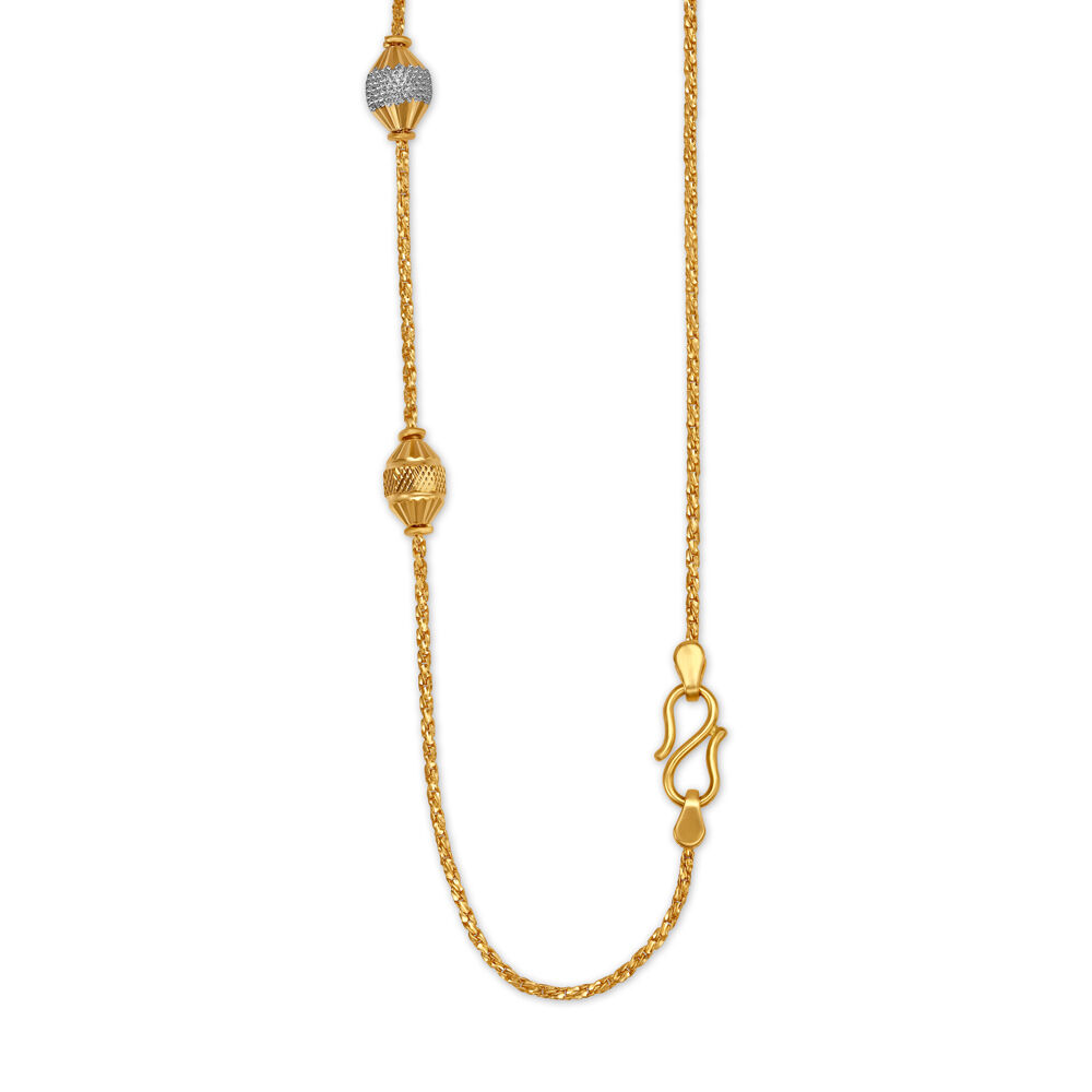 Buy Contemporary Hanging Beads Gold Chain at Best Price Tanishq UAE