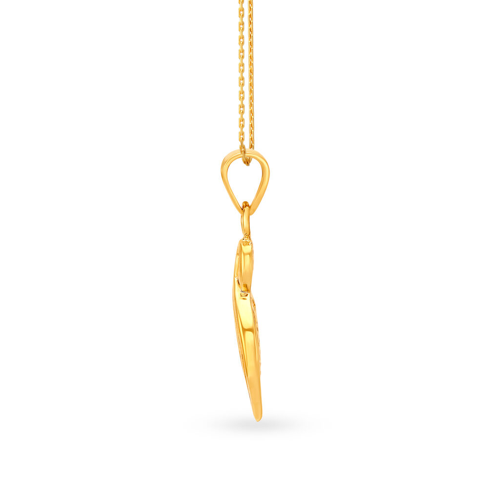 Infinity pendant deals gold tanishq