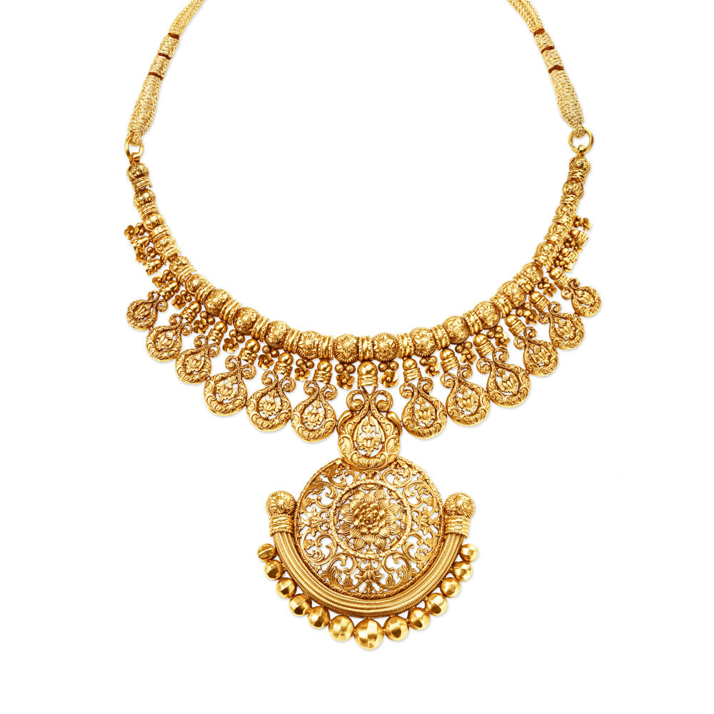 Gold necklace set for wedding hotsell