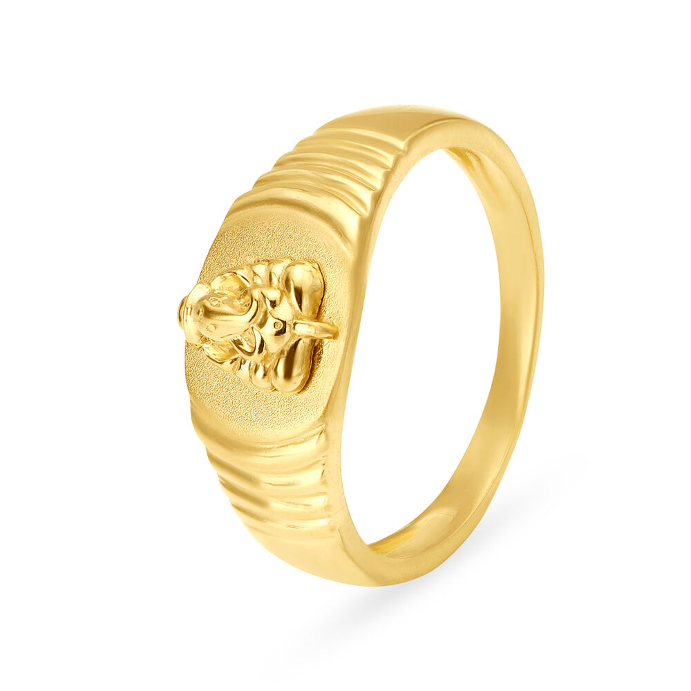 Gold ring for store men in tanishq