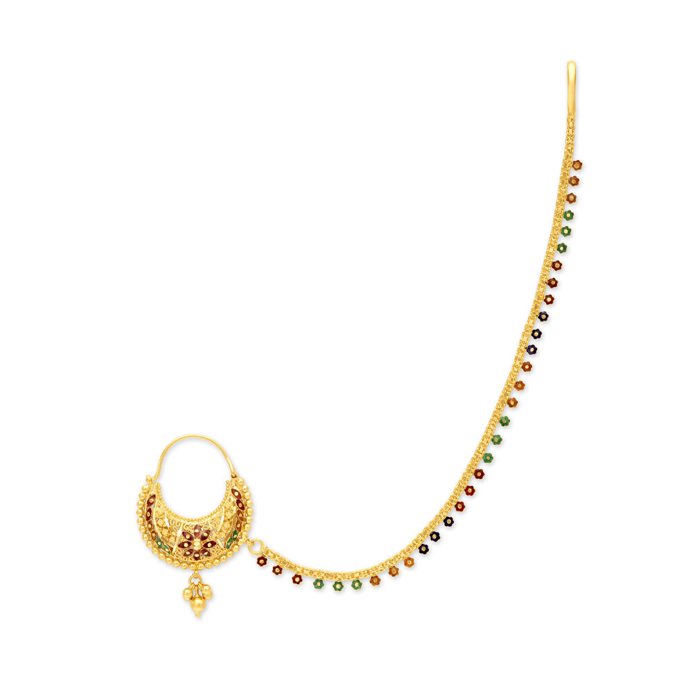 Tanishq gold nath outlet designs with price