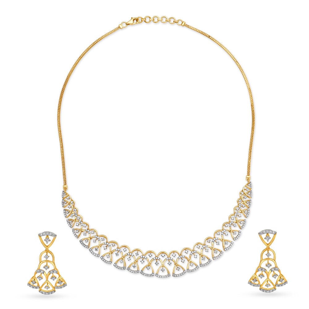 Diamond necklace store set tanishq price