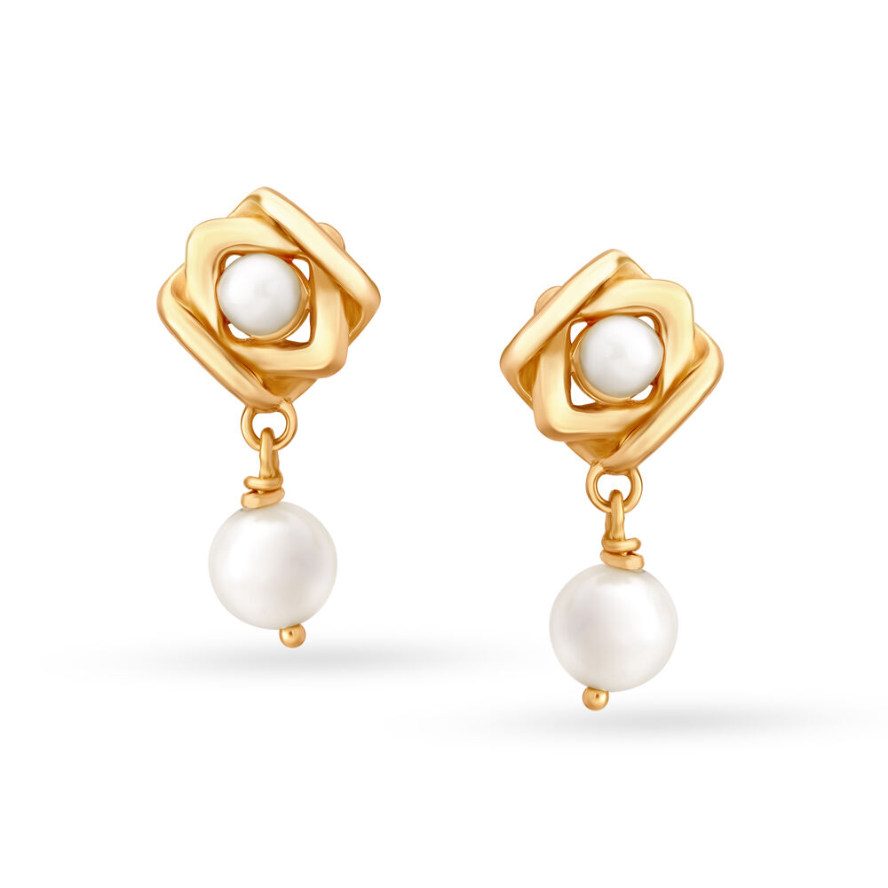 Pearl drop best sale earrings tanishq