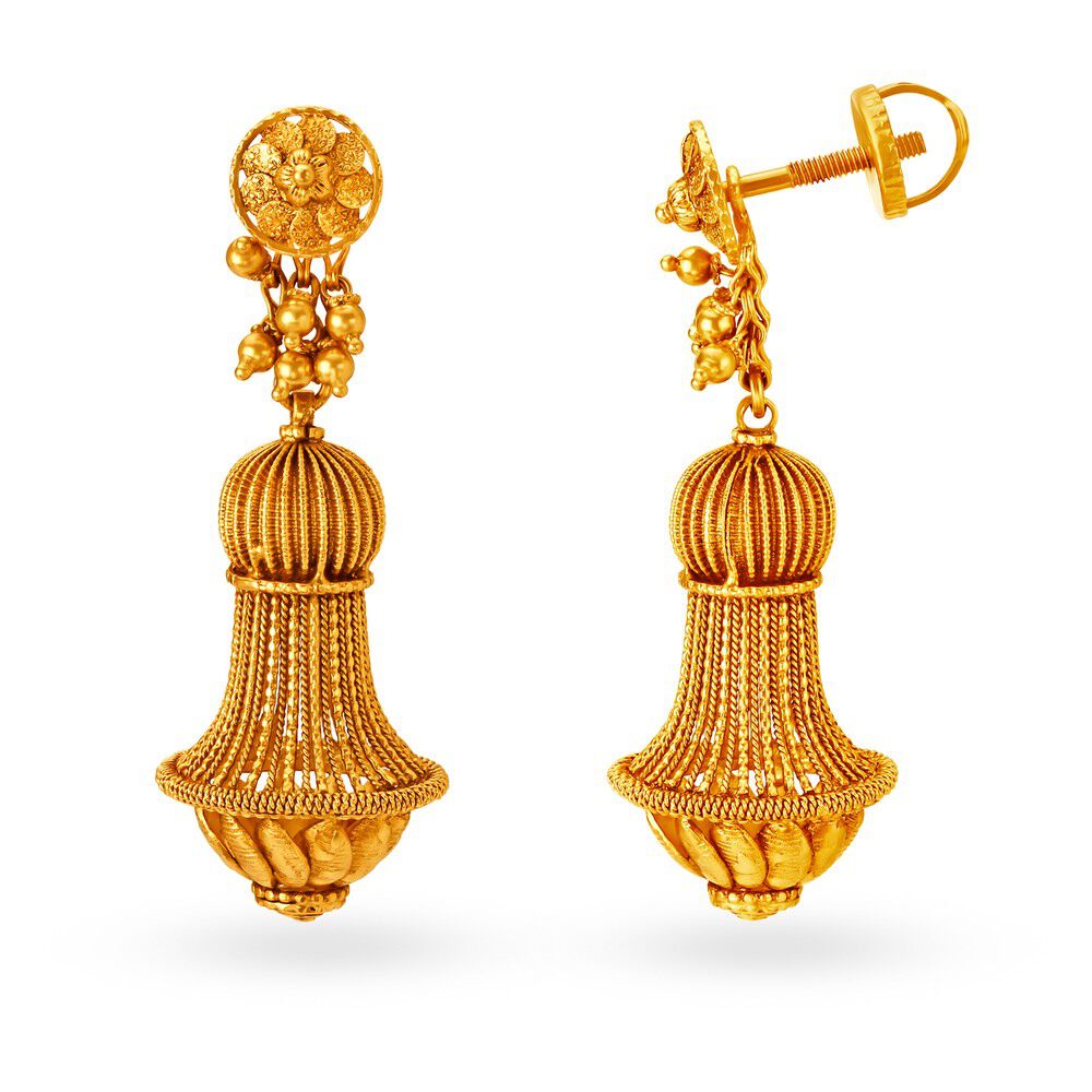 Tanishq gold outlet earrings with price