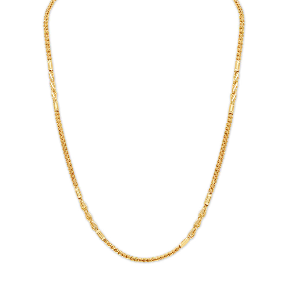 Buy Traditional Gleaming Gold Chain at Best Price Tanishq UAE