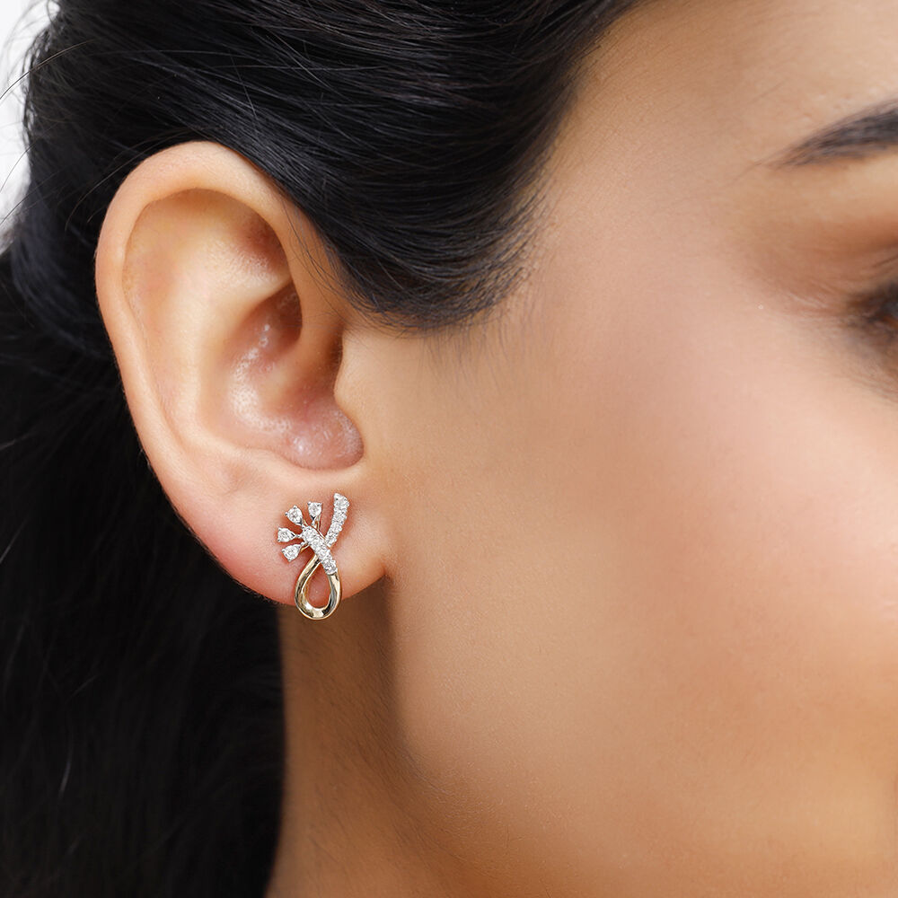 Diamond stud shop earrings for women