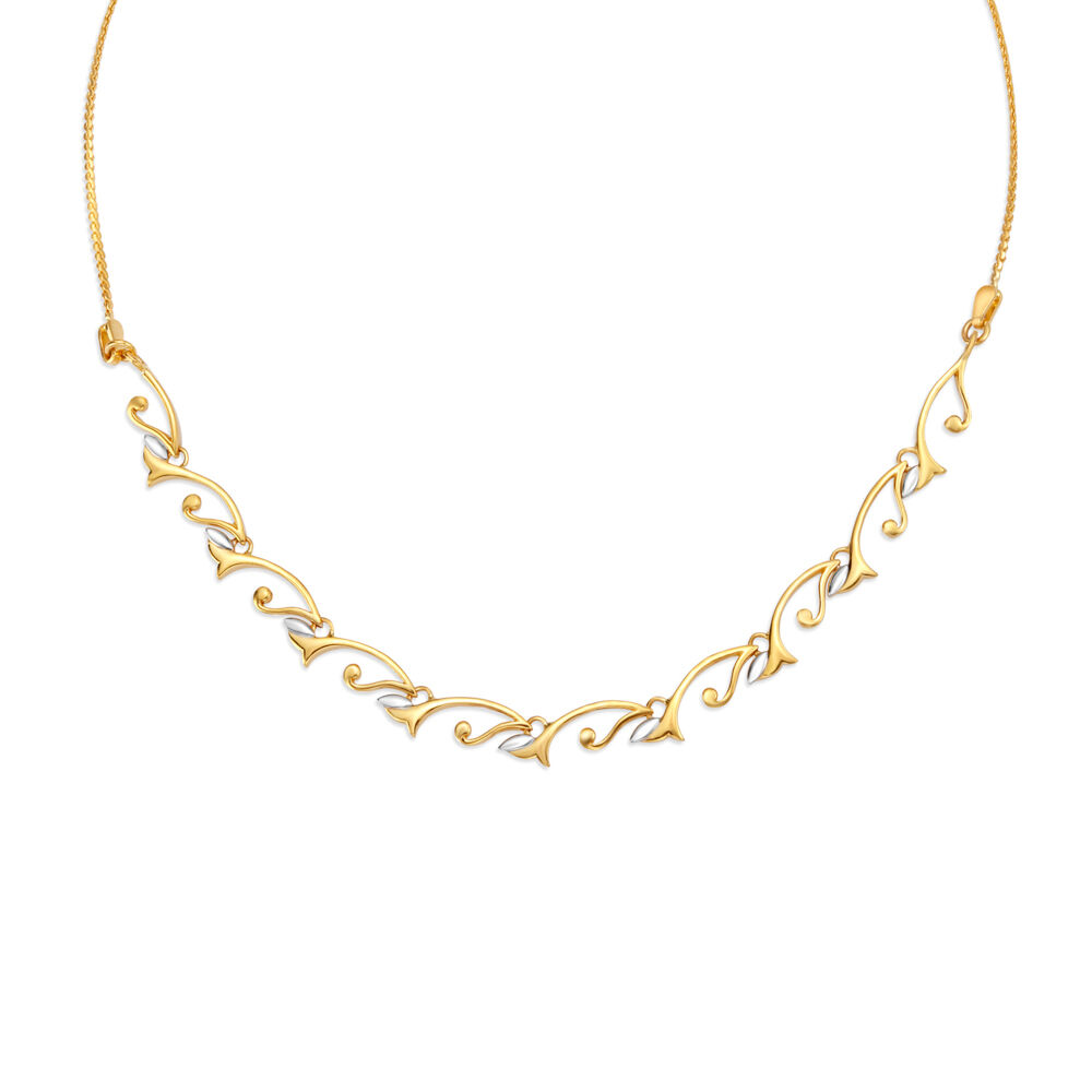 Tanishq simple best sale gold necklace