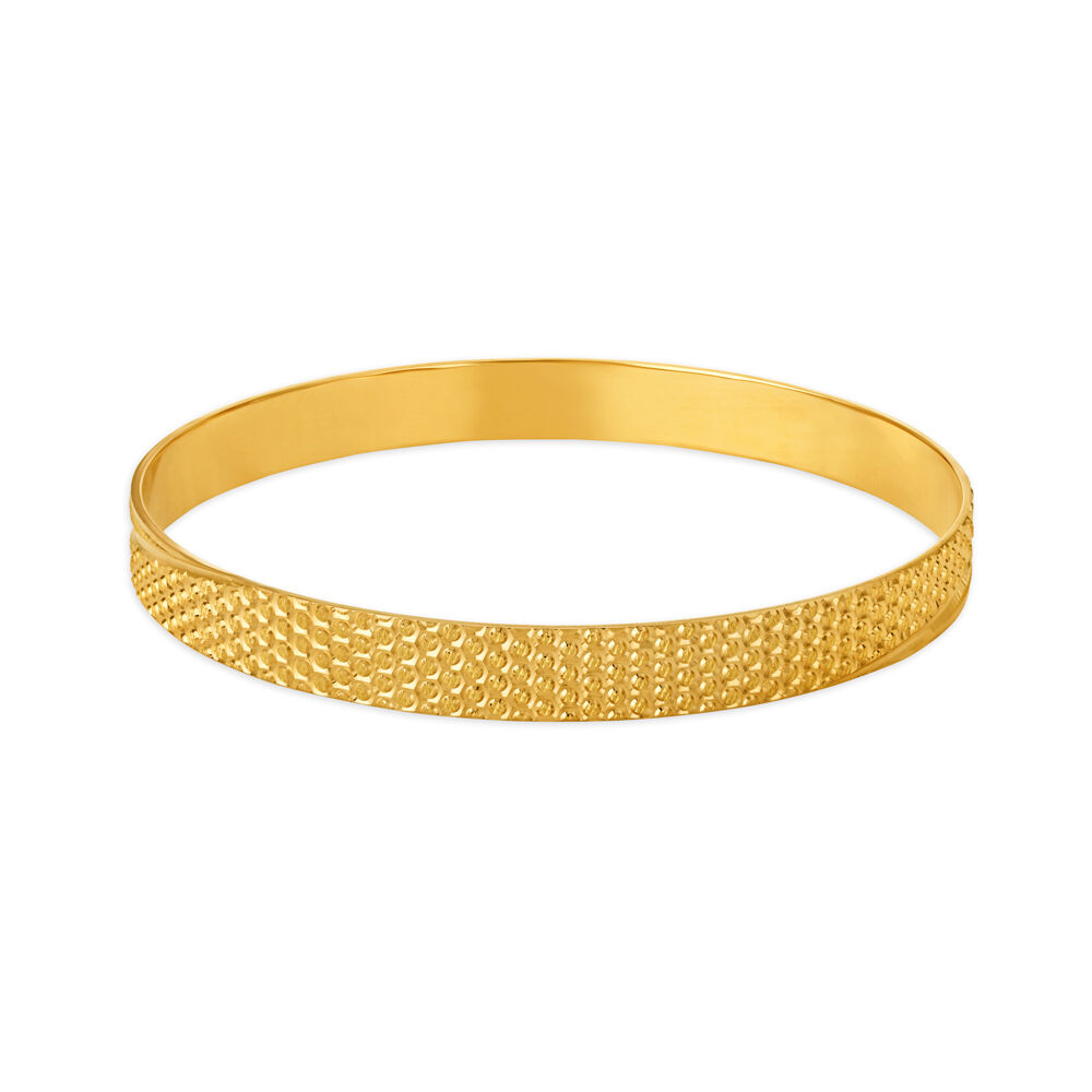 Buy Sparkling Yellow Gold Honeycomb Bangles at Best Price