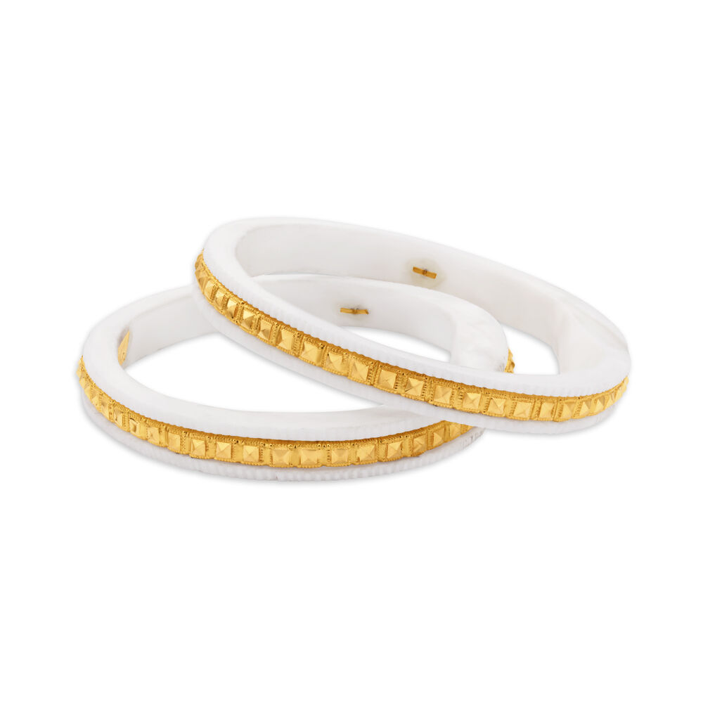 Shankha bangles gold on sale