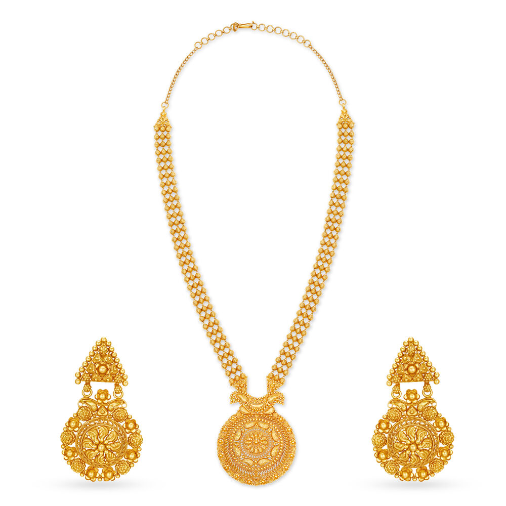 Gold necklace sales set for bride