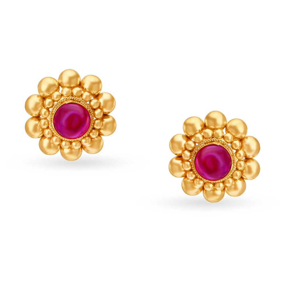 Buy Imposing Gold Marathi Thushi Necklace Set at Best Price