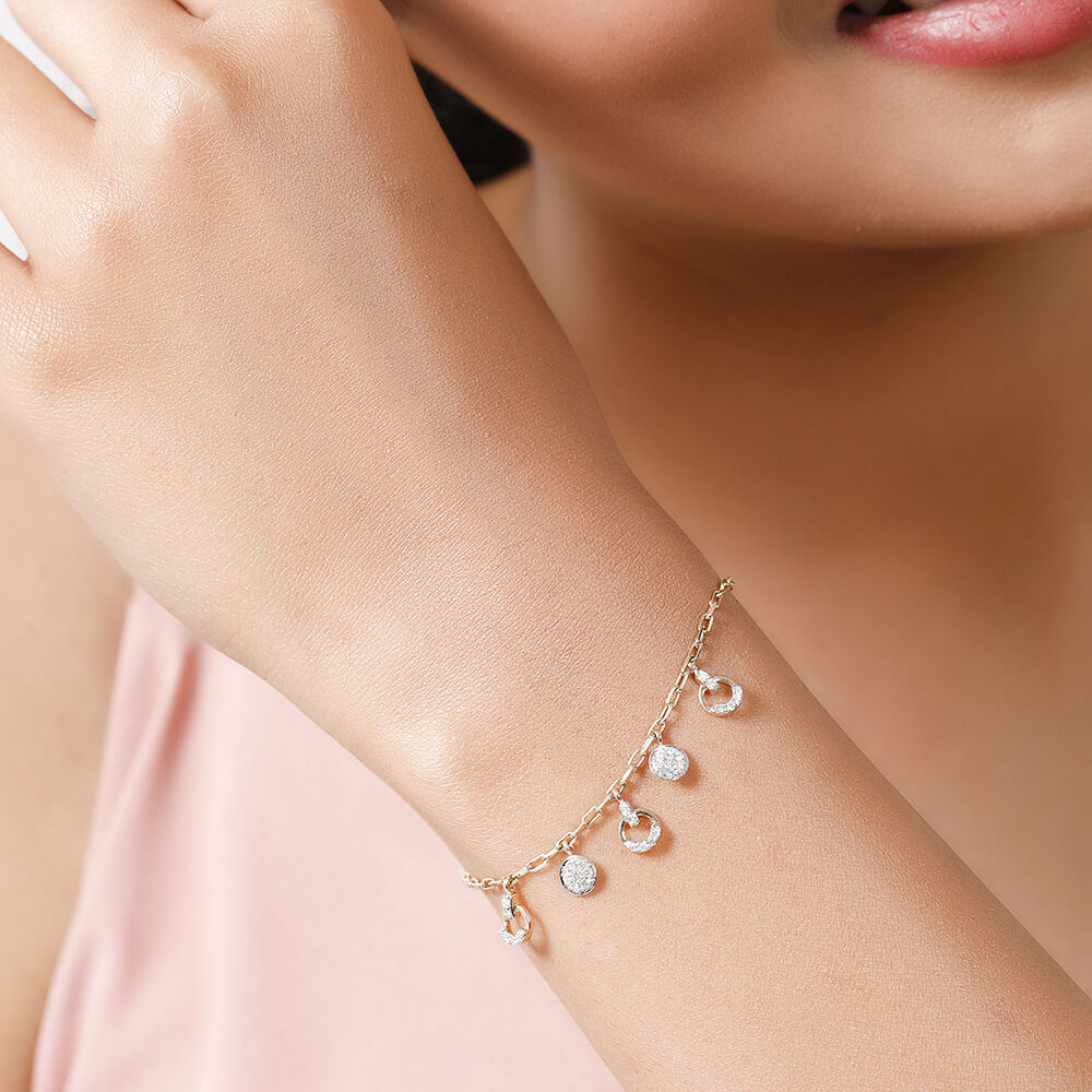 Gold and best sale diamond bracelet prices