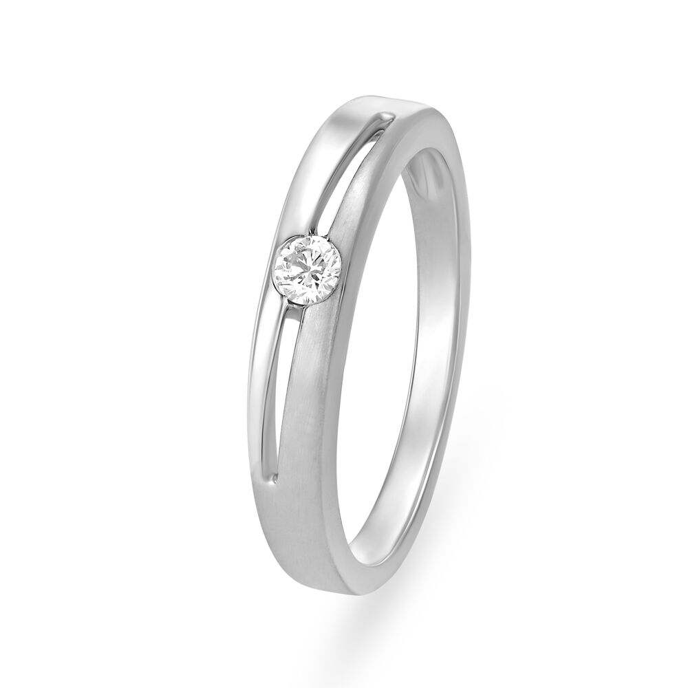 Shop Diego Platinum Ring for Men Online | CaratLane US