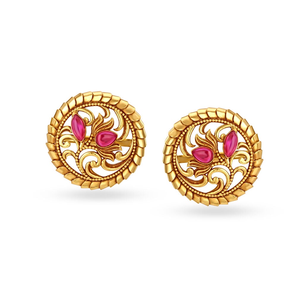 Stud earrings deals gold designs