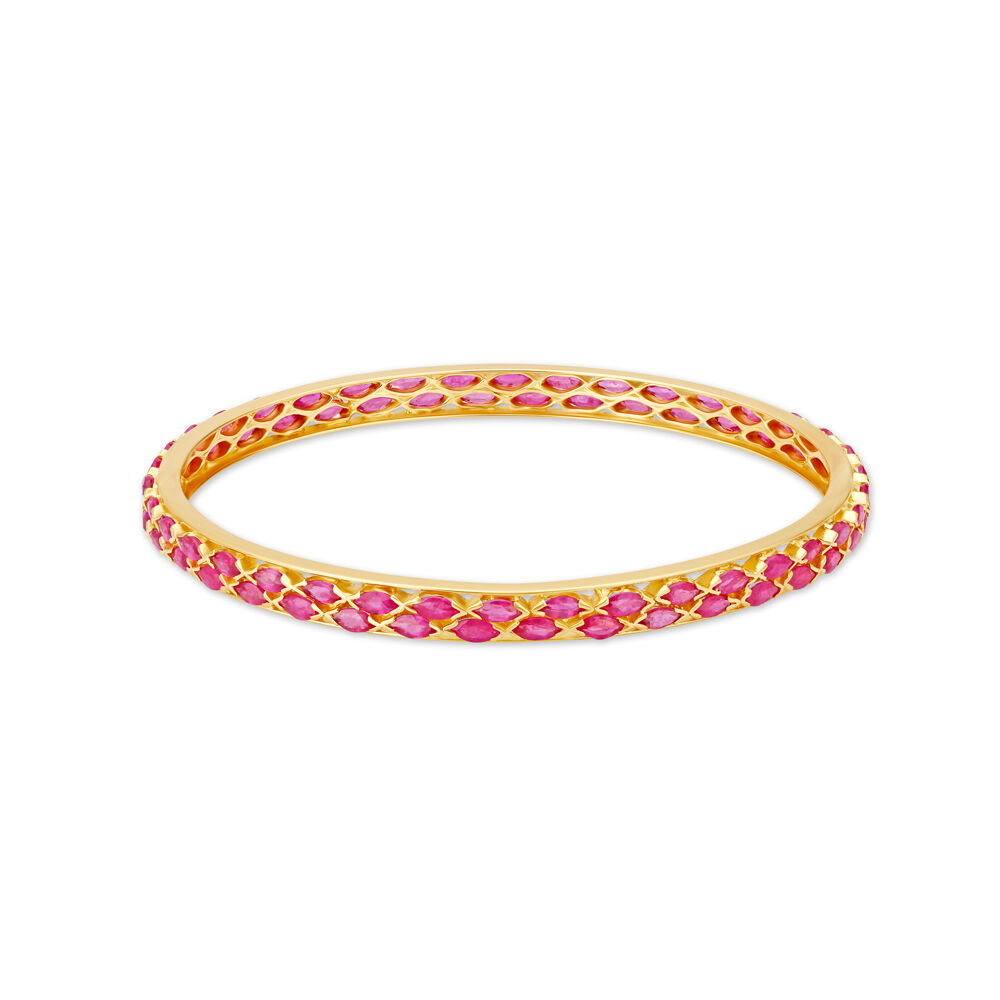 Buy Mesmerising Ruby Bangles at Best Price Tanishq UAE