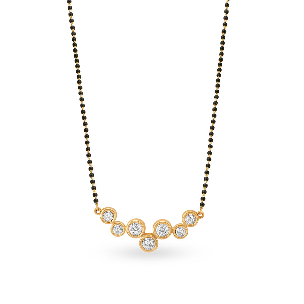 Buy Radiant Droplets Diamond Mangalsutra at Best Price Tanishq UAE