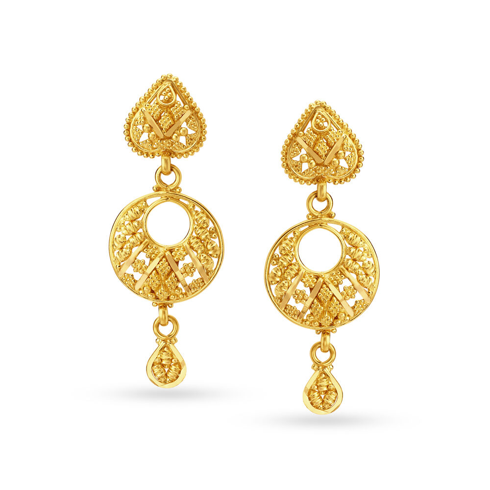 Gold bali earrings designs outlet tanishq
