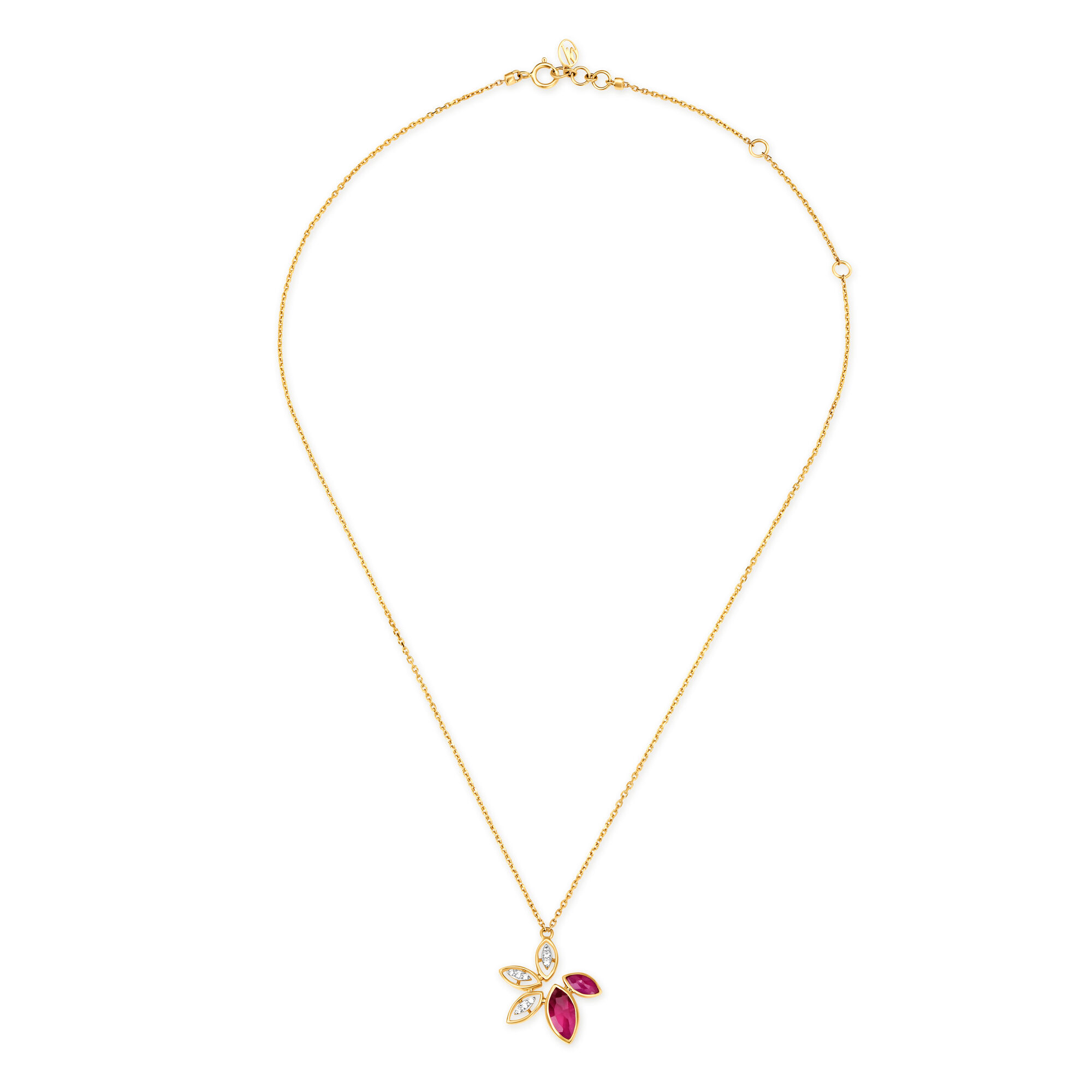 Buy Mia by Tanishq 18KT Yellow Gold Necklace for Women with