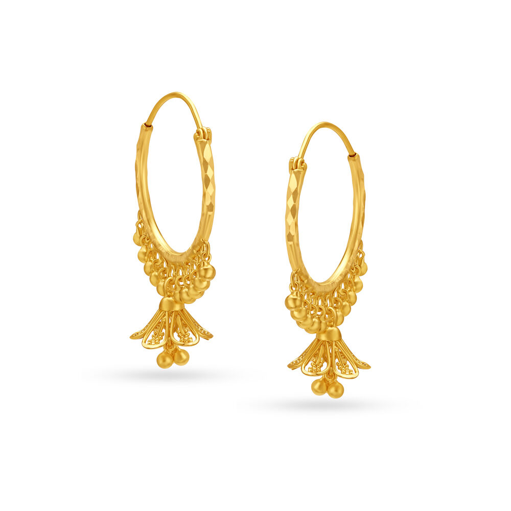 Tanishq outlet gold jhumka